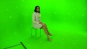 Tracking markers on a greenscreen